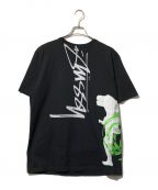 stussy×DAVIDステューシー×ダビド）の古着「CARSON DINO TEE」｜ブラック