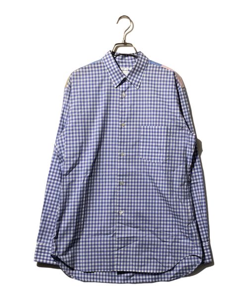 COMME des GARCONS SHIRT（コムデギャルソンシャツ）COMME des GARCONS SHIRT (コムデギャルソンシャツ) パッチワークギンガムチェックシャツ ブルー サイズ:Sの古着・服飾アイテム