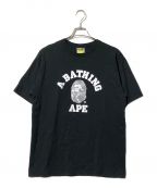 A BATHING APEアベイシングエイプ）の古着「プリントTシャツ」｜ブラック