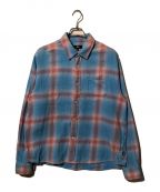 stussyステューシー）の古着「HELLSHIRE PLAID SHIRT」｜ピンク×ブルー