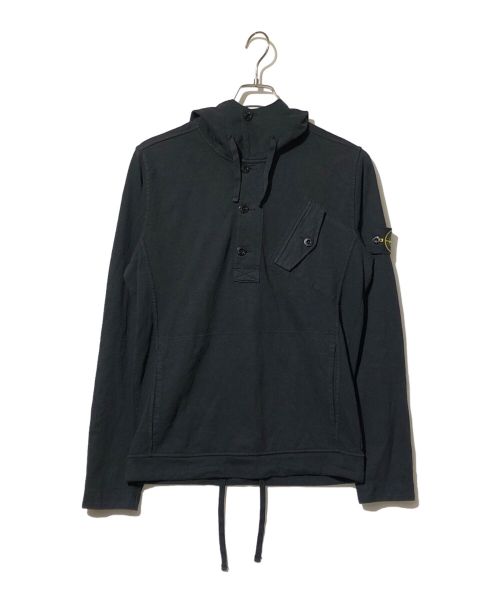 STONE ISLAND（ストーンアイランド）STONE ISLAND (ストーンアイランド) プルオーバーパーカー ブラック サイズ:Sの古着・服飾アイテム