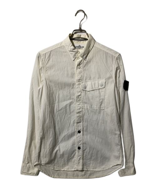 STONE ISLAND（ストーンアイランド）STONE ISLAND (ストーンアイランド) Cotton Shirt ホワイト サイズ:Sの古着・服飾アイテム