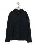 STONE ISLANDストーンアイランド）の古着「COTTON KNIT ZIP UP SWEATER」｜ブラック