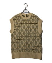 TODAYFUL（トゥデイフル）の古着「Pattern Knit Vest」｜ベージュ