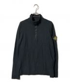 STONE ISLANDストーンアイランド）の古着「ハーフジップスウェットプルオーバー」｜ブラック