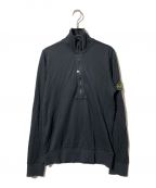 STONE ISLANDストーンアイランド）の古着「ハーフジップスウェットプルオーバー」｜ブラック