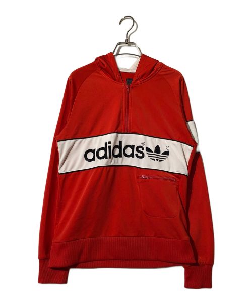 adidas（アディダス）adidas (アディダス) ロゴパーカー レッド サイズ:Sの古着・服飾アイテム