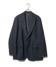 s'yte (サイト) 裁ち切りクラシックテーラードジャケット ブラック サイズ:3
