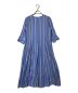 ne quittez pas (ヌキテパ) Cotton Stripe V Neck Dress ブルー サイズ:S：11000円