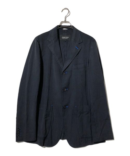 COMME des GARCONS HOMME DEUX（コムデギャルソン オム ドゥ）COMME des GARCONS HOMME DEUX (コムデギャルソン オム ドゥ) ステッチテーラードジャケット ネイビー サイズ:Ｓの古着・服飾アイテム