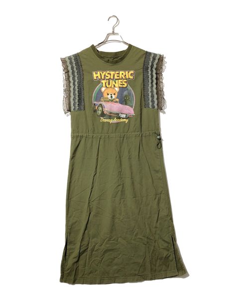 Hysteric Glamour（ヒステリックグラマー）Hysteric Glamour (ヒステリックグラマー) HYSTERIC TUNES プルオーバーワンピース オリーブ サイズ:FREEの古着・服飾アイテム