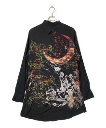 BLACK Scandal Yohji Yamamoto（ブラックスキャンダルヨウジヤマモト）の古着「BSキュウ4柄Bプリントシャツ」｜ブラック