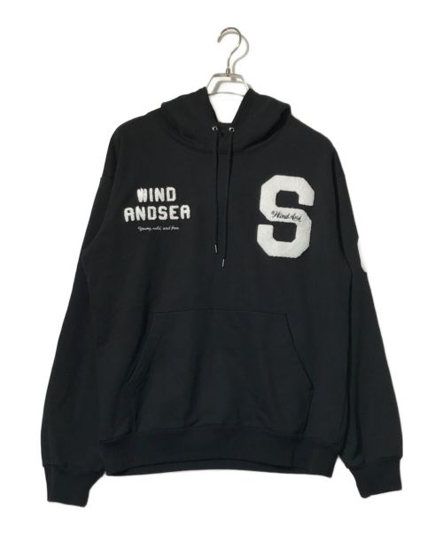 WIND AND SEA（ウィンド アンド シー）WIND AND SEA (ウィンダンシー) BEYOUTH-S-Hoodie ブラック サイズ:Lの古着・服飾アイテム