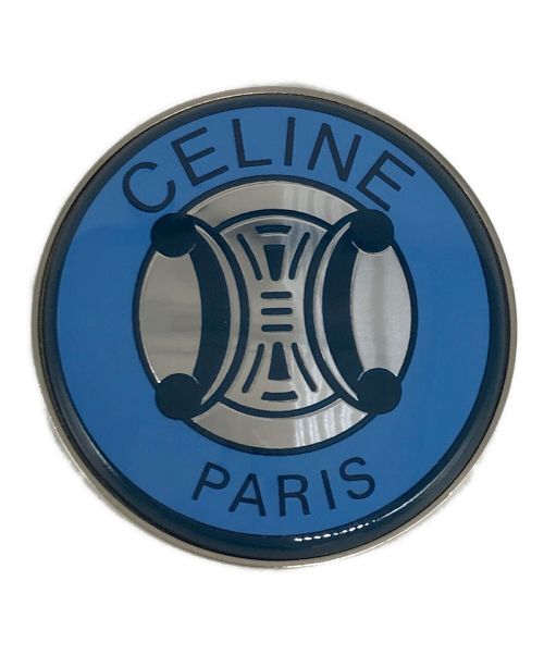 CELINE（セリーヌ）CELINE (セリーヌ) トリオンフロゴブローチ ブルーの古着・服飾アイテム