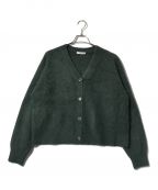 Plageプラージュ）の古着「Cashmere Mix Fur カーディガン」｜グリーン