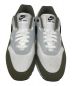 NIKE (ナイキ) AIRMAX1 オリーブ×ホワイト サイズ:US9.5/UK8.5/EUR43：7000円