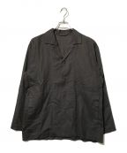 HOMME PLISSE ISSEY MIYAKEオムプリッセ イッセイ ミヤケ）の古着「COTTON LINEN SHIRT」｜ブラウン