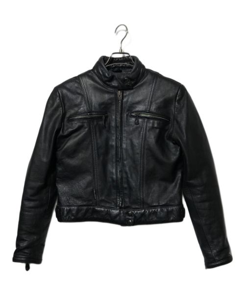 JAMIN LEATHER（ジャミンレザー）JAMIN LEATHER (ジャミンレザー) ライナー付シングルライダースジャケット ブラック サイズ:Mの古着・服飾アイテム