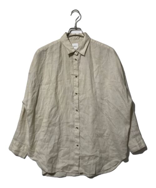 Spick and Span（スピックアンドスパン）Spick and Span (スピックアンドスパン) コットンリネンルーズシャツ ベージュ サイズ:Fの古着・服飾アイテム