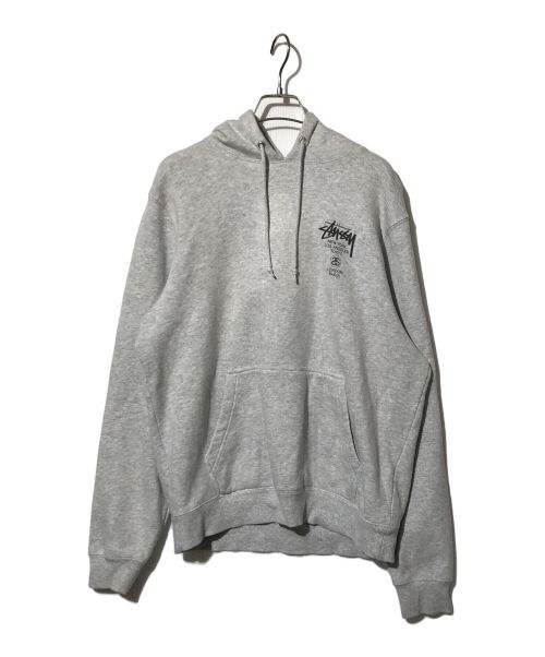 stussy（ステューシー）stussy (ステューシー) 裏起毛パーカー ライトグレー サイズ:Sの古着・服飾アイテム