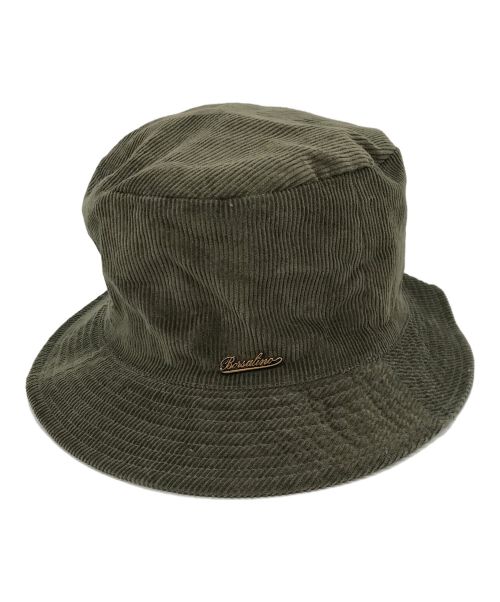 BORSALINO（ボルサリーノ）BORSALINO (ボルサリーノ) Bucket Reversibile Con Pin Log オリーブの古着・服飾アイテム