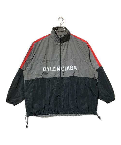 BALENCIAGA（バレンシアガ）BALENCIAGA (バレンシアガ) トラックナイロンジャケット グレー サイズ:44の古着・服飾アイテム