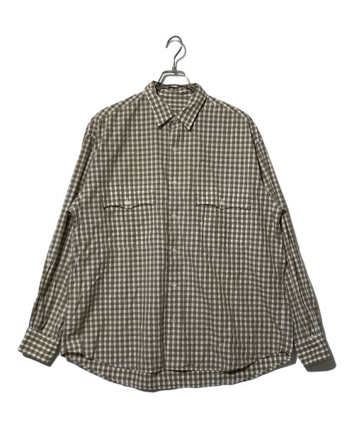 Porter Classic（ポータークラシック）Porter Classic (ポータークラシック) ROLL UP SHIRT ベージュ サイズ:Lの古着・服飾アイテム