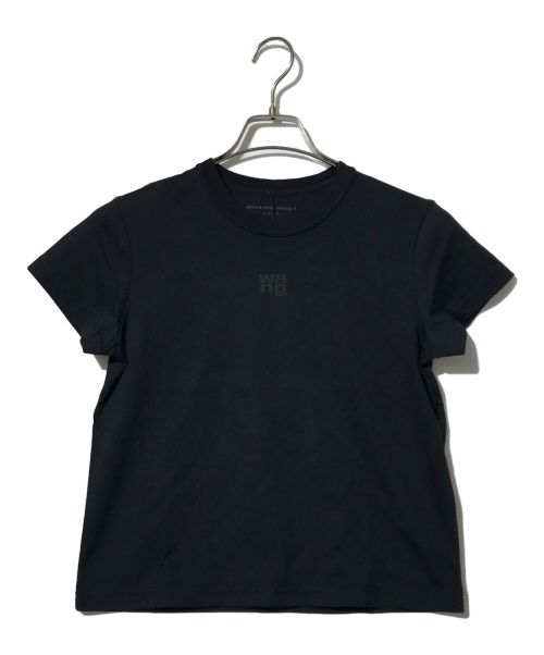 ALEXANDER WANG（アレキサンダーワン）ALEXANDER WANG (アレキサンダーワン) ロゴ プリント クルーネック T シャツ ブラック サイズ:XSの古着・服飾アイテム