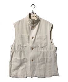 AURALEE（オーラリー）の古着「Hard Twist Double Cloth Vest」｜ベージュ