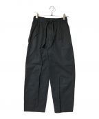 WHITE MOUNTAINEERINGホワイトマウンテ二アニング）の古着「2-TUCK WIDE PANTS」｜ブラック