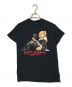 USEDユーズド）の古着「DEATH NOTE ミサミサ（弥 海砂） プリントTシャツ」｜ブラック