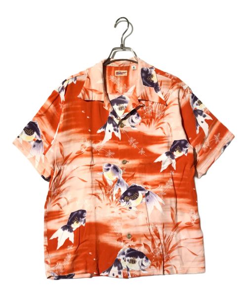 Sun Surf（サンサーフ）Sun Surf (サンサーフ) 実名復刻 KILOHANA GOLD FISH /アロハシャツ レッド サイズ:Ｍの古着・服飾アイテム