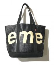 Supreme (シュプリーム) 20SS Raffia Tote ブラック