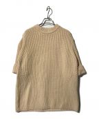 CLANEクラネ）の古着「OVER HALF SLEEVE KNIT TOPS」｜アイボリー