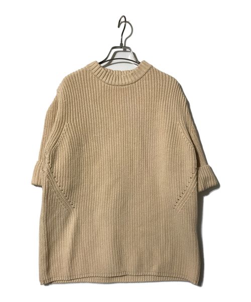 CLANE（クラネ）CLANE (クラネ) OVER HALF SLEEVE KNIT TOPS アイボリー サイズ:1の古着・服飾アイテム