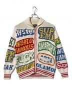 Hysteric Glamour×SUPREMEヒステリックグラマー×シュプリーム）の古着「LOGOS ZIP UP SWEATWR JK」｜アイボリー