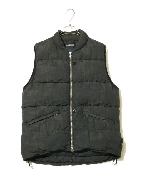 STONE ISLAND（ストーンアイランド）STONE ISLAND (ストーンアイランド) DPM Grid Jacquard Down Gilet オリーブ サイズ:Sの古着・服飾アイテム