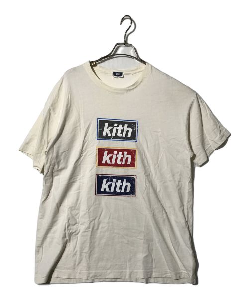 KITH（キス）KITH (キス) BOXLOGO TEE アイボリー サイズ:Lの古着・服飾アイテム