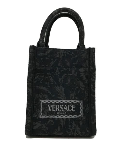 VERSACE（ヴェルサーチ）VERSACE (ヴェルサーチ) バロッコアンテナミニトートバッグ ブラックの古着・服飾アイテム