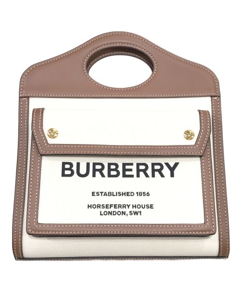 BURBERRY（バーバリー）BURBERRY (バーバリー) ミニポケットバッグ ベージュの古着・服飾アイテム