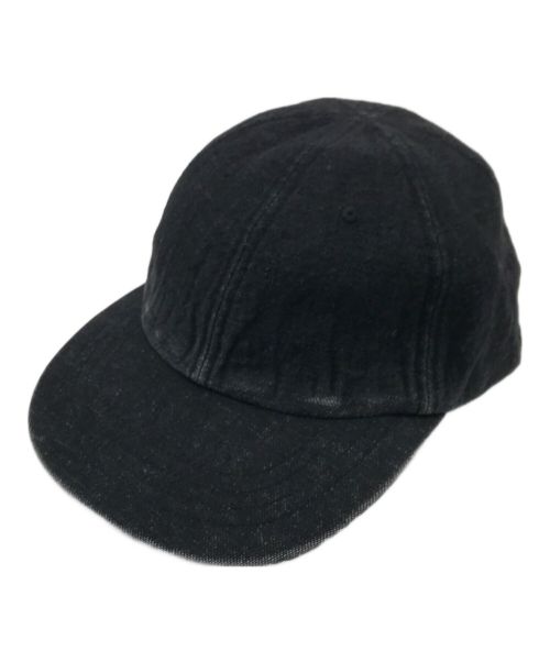 UNUSED（アンユーズド）UNUSED (アンユーズド) BIO STONE WASH DENIM CAP ブラックの古着・服飾アイテム