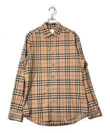 BURBERRY LONDON（バーバリーロンドン）の古着「ノバチェックシャツ」｜ベージュ