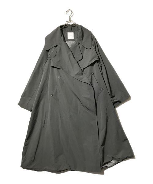 willfully（ウィルフリー）willfully (ウィルフリー) water repellent taffeta big silhouette trench coat グレー サイズ:Freeの古着・服飾アイテム