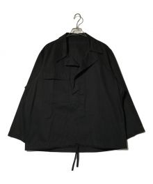 YOHJI YAMAMOTO（ヨウジヤマモト）の古着「cotton pullover shirt」｜ブラック