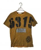 STONE ISLANDストーンアイランド）の古着「Yellow Graphic T- Shirt」｜ブラック×カーキ