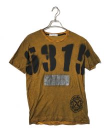 STONE ISLAND（ストーンアイランド）の古着「Yellow Graphic T- Shirt」｜ブラック×カーキ