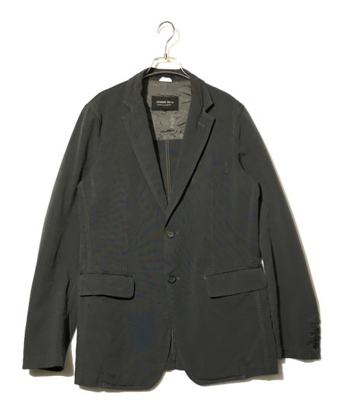 COMME des GARCONS HOMME DEUX（コムデギャルソン オム ドゥ）COMME des GARCONS HOMME DEUX (コムデギャルソン オム ドゥ) ステッチ テーラードジャケット グレー サイズ:Mの古着・服飾アイテム