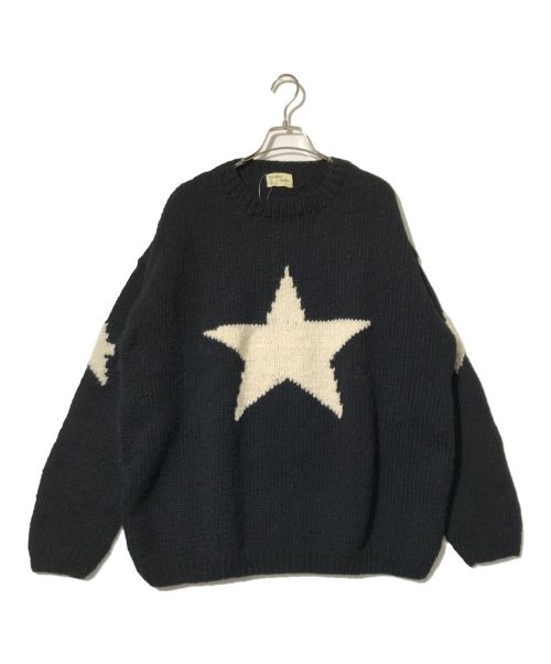 Mcmachan Woolen（マクマーンウーレン）Mcmachan Woolen (マクマーンウーレン) スターニット ブラック サイズ:FREE 未使用品の古着・服飾アイテム