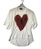 Vivienne Westwood manヴィヴィアン ウェストウッド マン）の古着「Heart Big Tee/83817」｜ホワイト