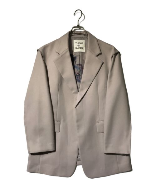 THINGS THAT MATTER（シングスザットマター）THINGS THAT MATTER (シングスザットマター) ECO TWILL TAILOR JACKET ライトピンク サイズ:Fの古着・服飾アイテム